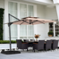 Argyri 120'' Cantilever Umbrella in Beige