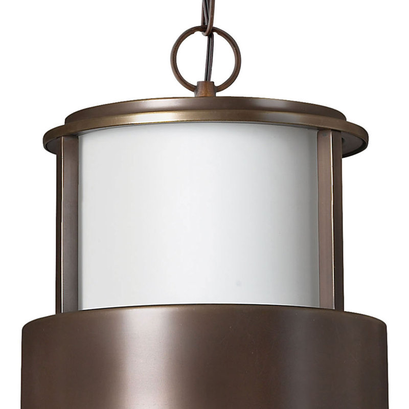 Saturn Bronze 1 -Bulb 21.3" H Mains only Outdoor Hanging Lantern, Incandescent, Bronze