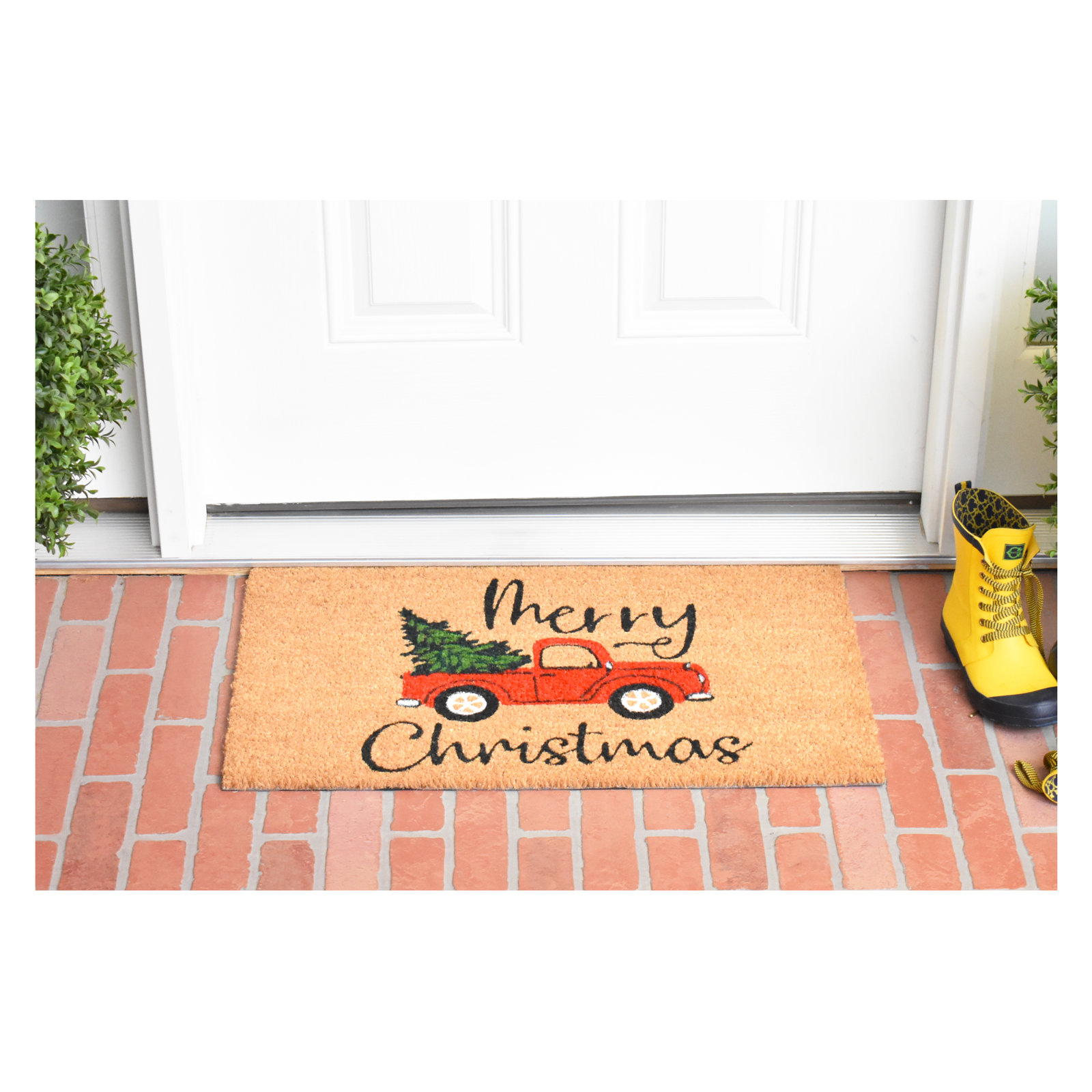 Wynn Non-Slip Christmas Doormat, 24" W x 36" L