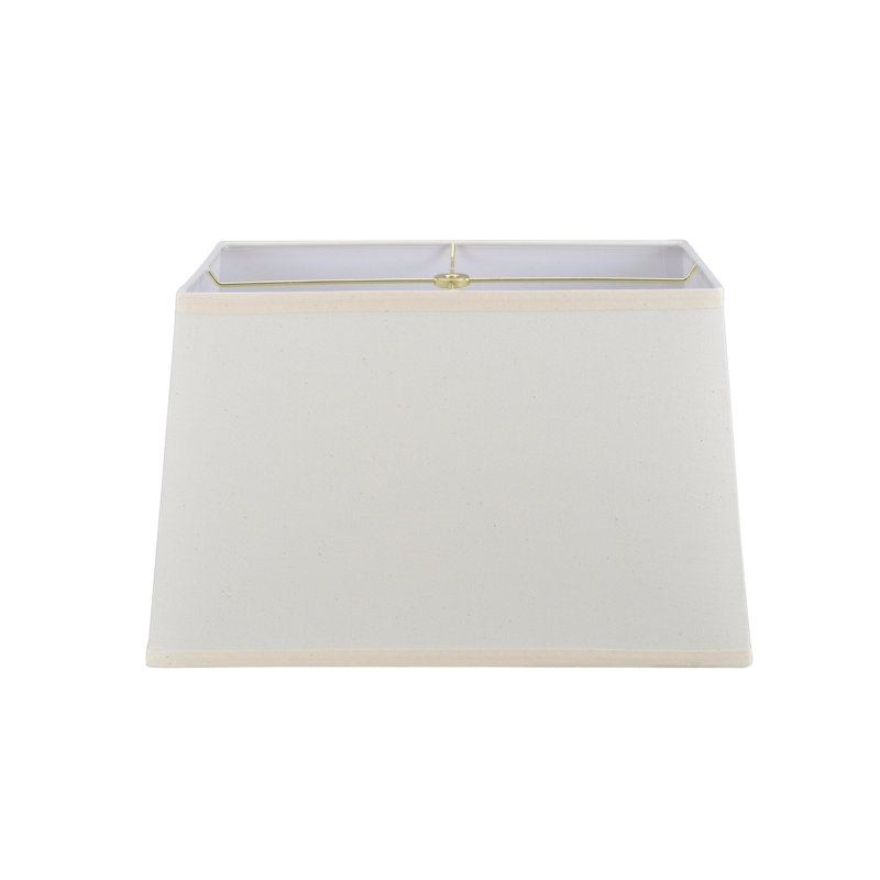 10 in. H Cotton Rectangle Lamp Shade