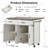 53.5''Farmhouse Kitchen Island with Power Outlet, Kitchen Storage Island with Drop Leaf, Spice Rack and Drawer, Rolling Kitchen Cart on Wheels, for Home, Kitchen and Dining Room-1856921866