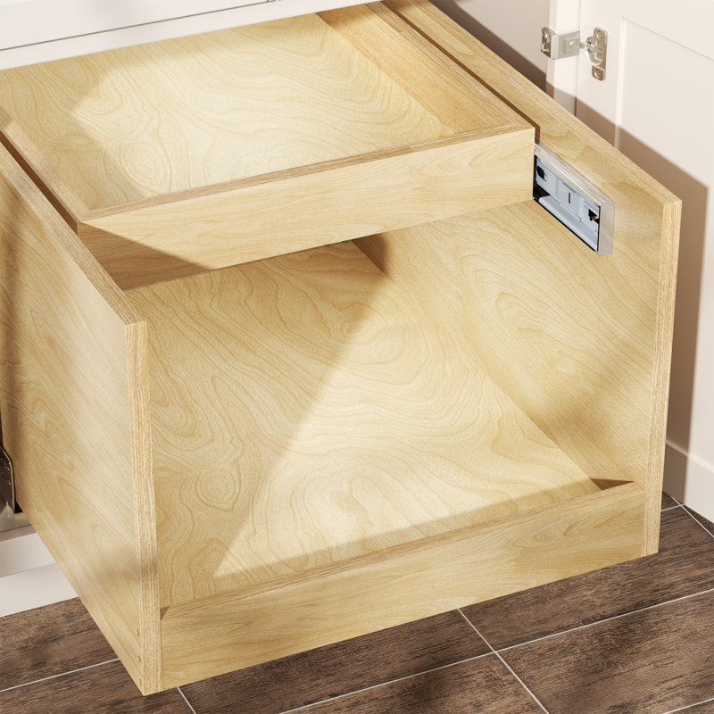 Chrishay Wood Pull Out Drawer, 11.8" H x 23" W x 21" D