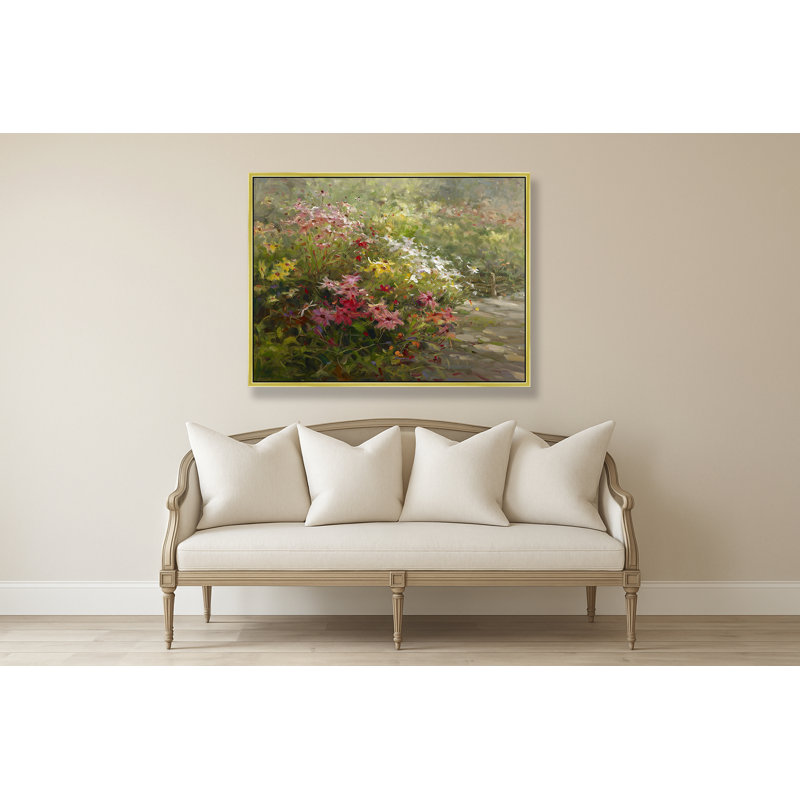 Veranda Bloom Print, Gold, 32" H x 42" W