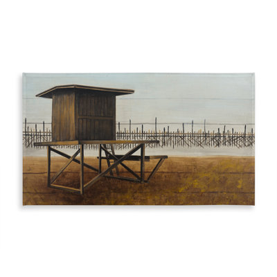 Newport Beach Lifeguard Tower Tablecloth | Coastal Decor
