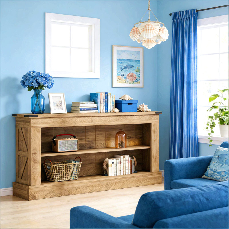 Sofa Table,Console Table,Entryway Table, Brown