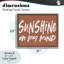 Cadre flottant brun Sunshine State Of Mind, design par lettré et doublé-1553522477-1553522476