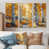 Toile naturelle avec cadre flottant
