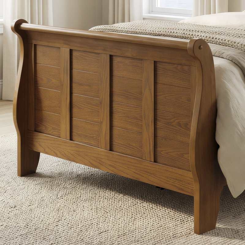 Oconee Sleigh Bed, Twin, Natural