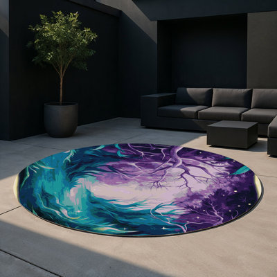 Tapis intérieur et extérieur Twilight Flora
