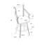 Tabouret de bar pivotant 30 po Areke