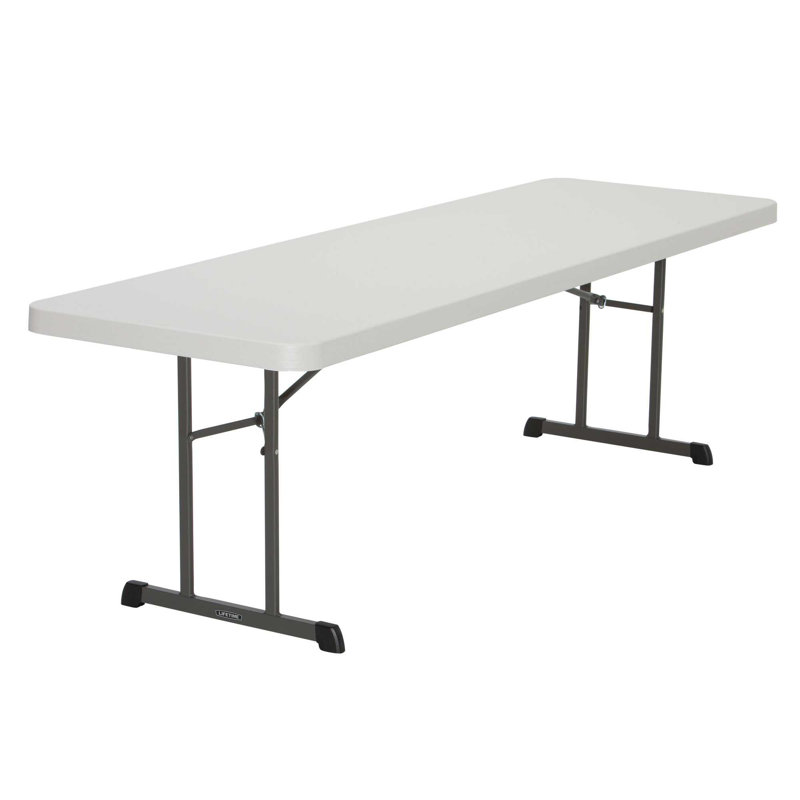 Table pliante portative en plastique, Amande, H 29 po x L 96 po x l 30 po