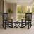 Emjay 3-Piece Outdoor Wood Rocking Chair And Square Folding Table Set-1434600701
