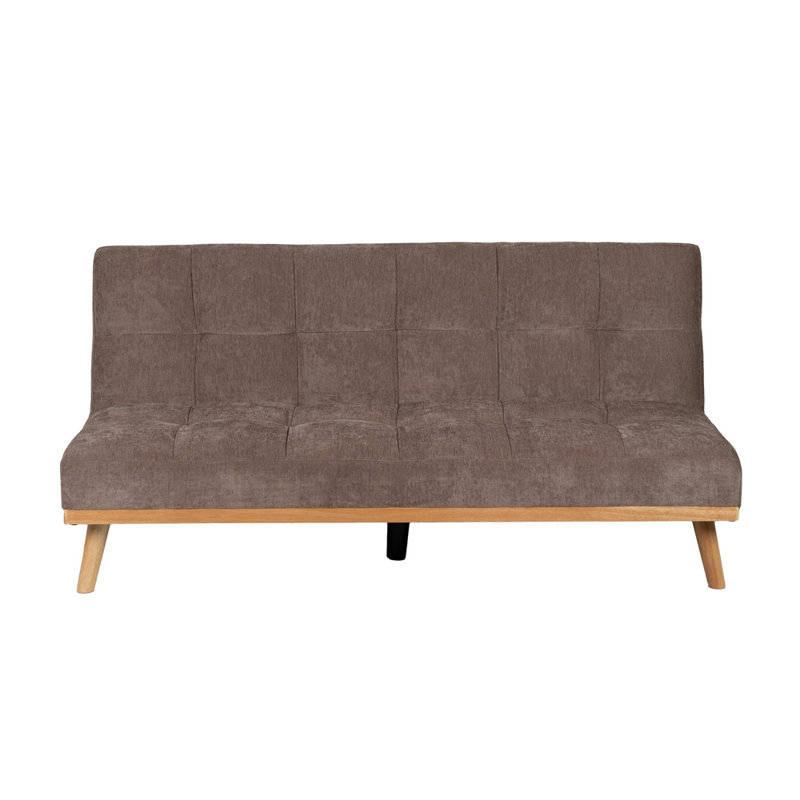 Sandborn 3 Seater Chenille Sofa Bed, Taupe