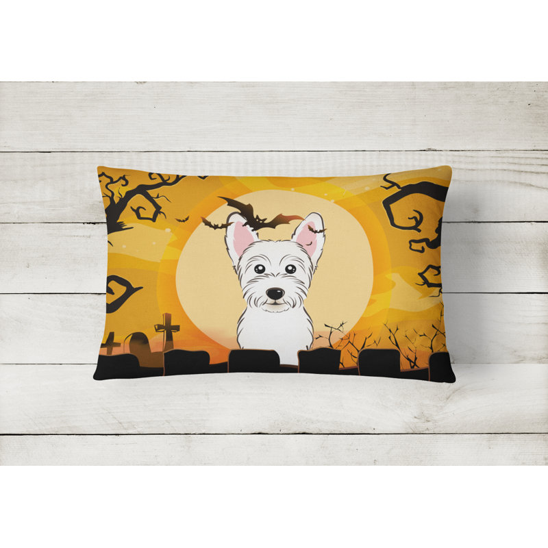  Coussin intérieur / extérieur Halloween Westie