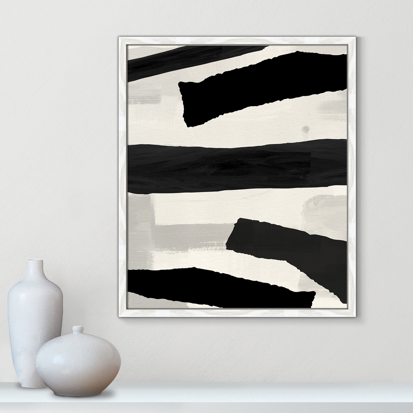 Mountain Paths I Print, 25.5" H x 21.5" W x 0.75" D, White