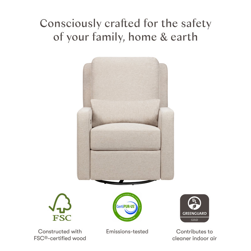 Sigi Electronic Recliner And Glider In Eco-Performance Fabric With USB Port | Water Repellent & Stain Resistant