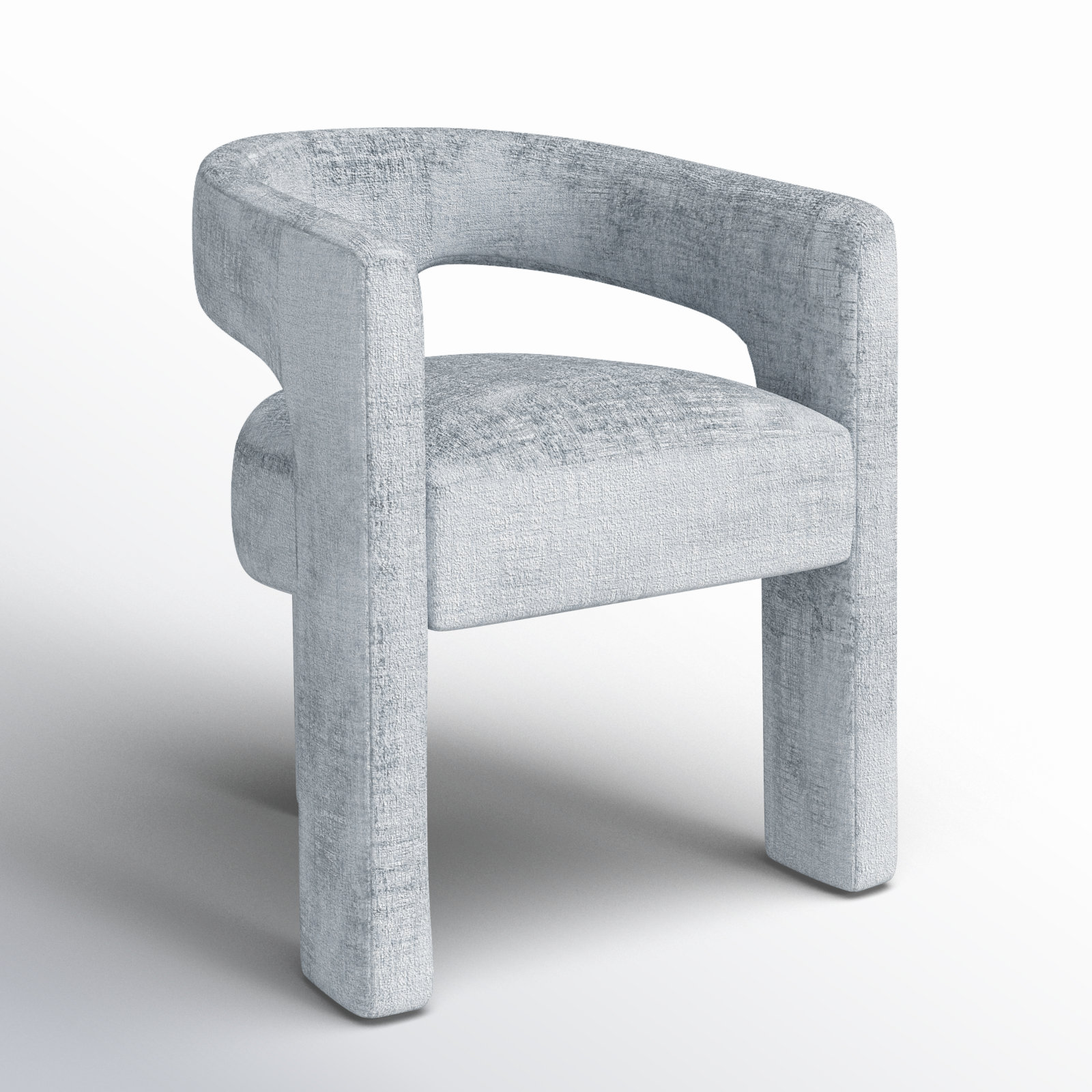 Darlington Dining Armchair, Gwen Blue Microsuede
