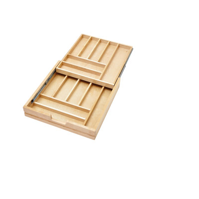 Rev-A-Shelf Tiered Cutlery Drawer Organizer with Soft-Close