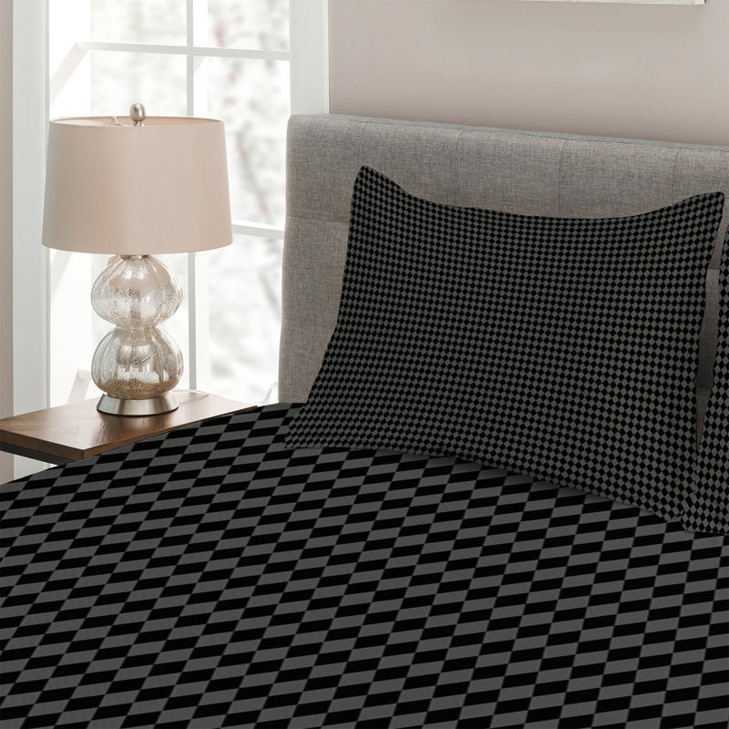 Modern & Contemporary Polyester Coverlet, King Bedspread + 2 Shams