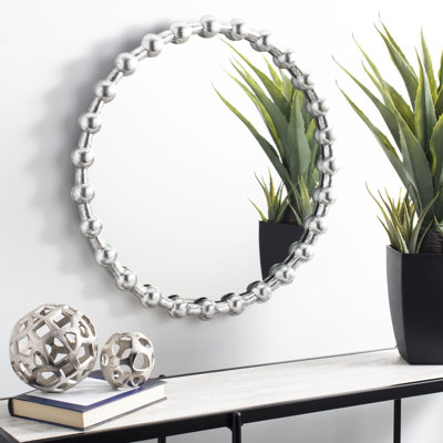 Pleasant Avenue Metal Flat Wall Mirror