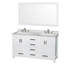 Sheffield 60" Double Bathroom Vanity Set with Mirror