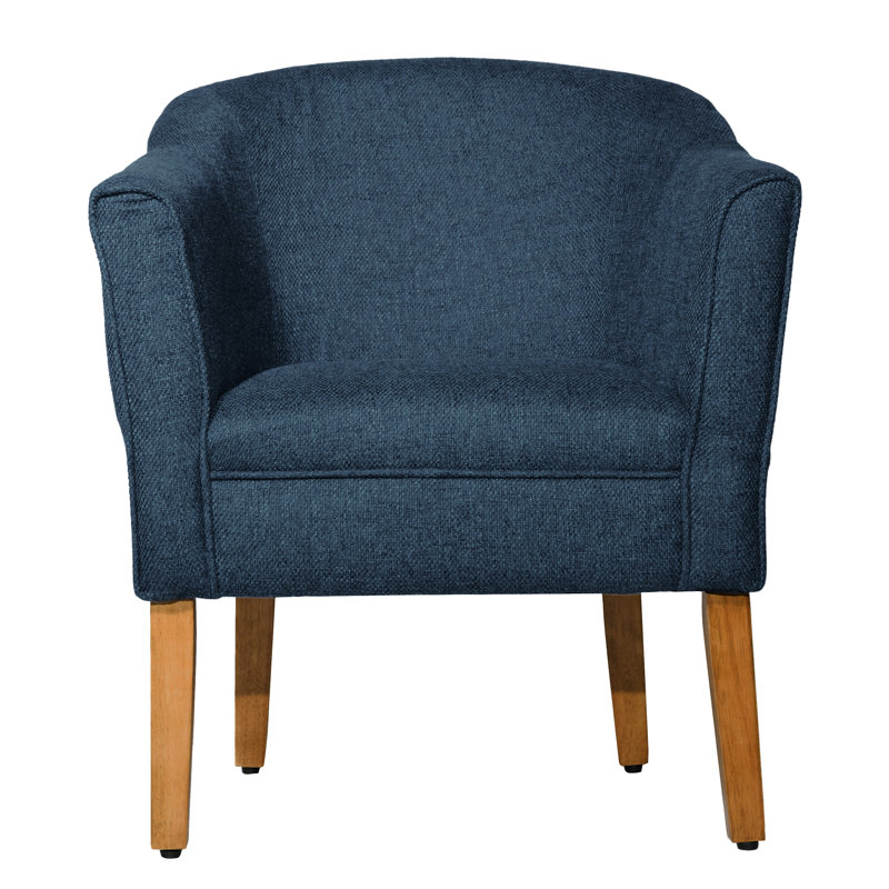 Fauteuil d'appoint Chunky, Bleu marine texturé