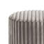 Tabouret Zelda avec base en acier doré et tissu cannelé gris-130968790