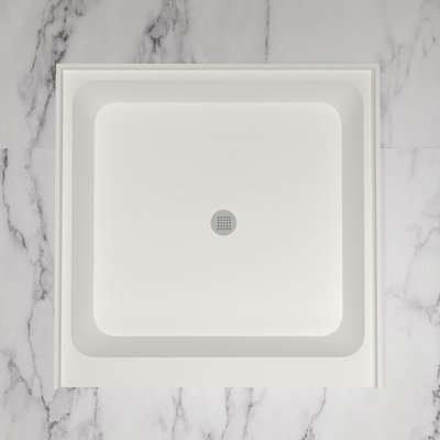 36x36 - Centre Drain - Single Threshold - Acrylic Shower Base