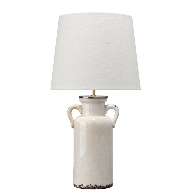 Mamerie Ceramic Table Lamp, Beige