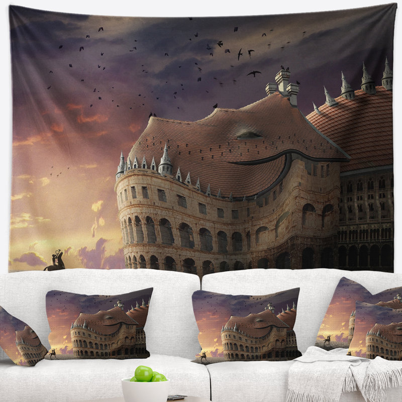 Tapisserie «Landscape Wake Up Dragon Collage», H 50 po x l 60 po
