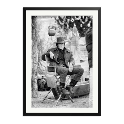Clint Eastwood Relaxing On Set