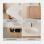 Meuble-lavabo mural 36 po avec comptoir, lavabo en céramique Arcora