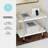Ulery Martha Stewart Liam Mobile 2 Tier Home Office Printer Cart with Side Storage-89798302-89798306