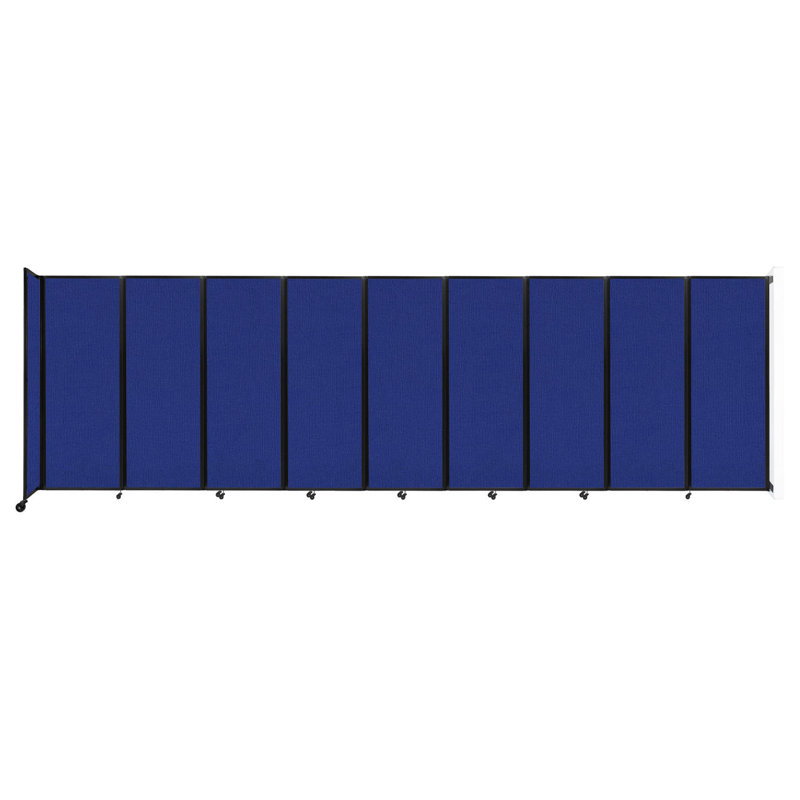 Paravent pliant, Bleu royal, H 90 po x l 300 po x P 12 po, 5