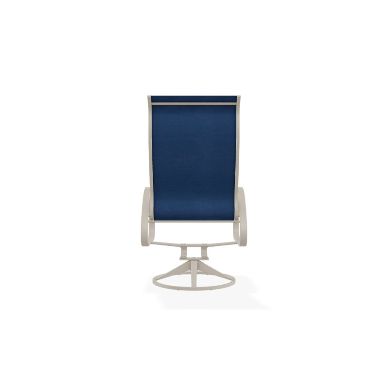 Aruba 1 Outdoor Dining Armchair, Textured Desert, Cobalt 35D Sunbrella®
