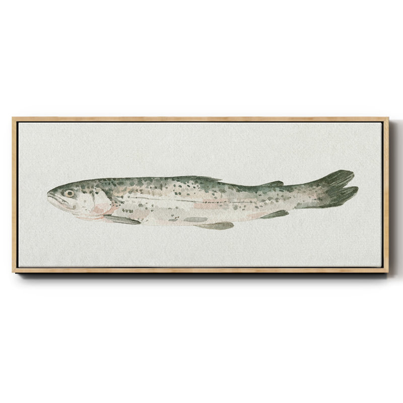 Fresh Catch II- Framed Canvas, 8" H x 20" W