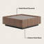 Table basse 47 po Walnunt