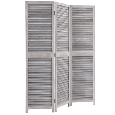 137.8Cm W x 177.8Cm H 3 - Panel Solid Wood Room Divider