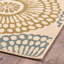 Tapis beige rectangulaire en polypropylène 5 pi 3 po x 7 pi 6 po