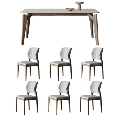 Ensemble de table de salle à manger et de chaises White Rock Plate