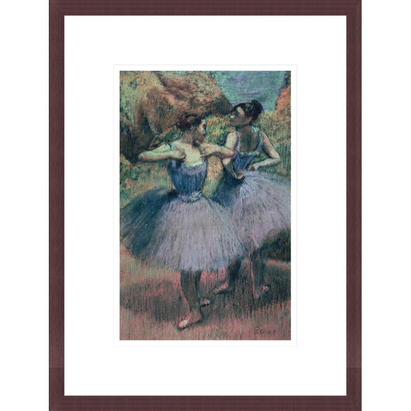 «Dancers in Violet» par Edgar Degas, impression giclée encadrée, H 16,75 po x l 12,74 po