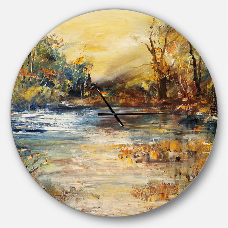 Horloge murale traditionnelle Swigart Farmhouse Designart, Surdimensionné