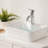 19"X15" White Ceramic Rectangular Vessel Bathroom Sink