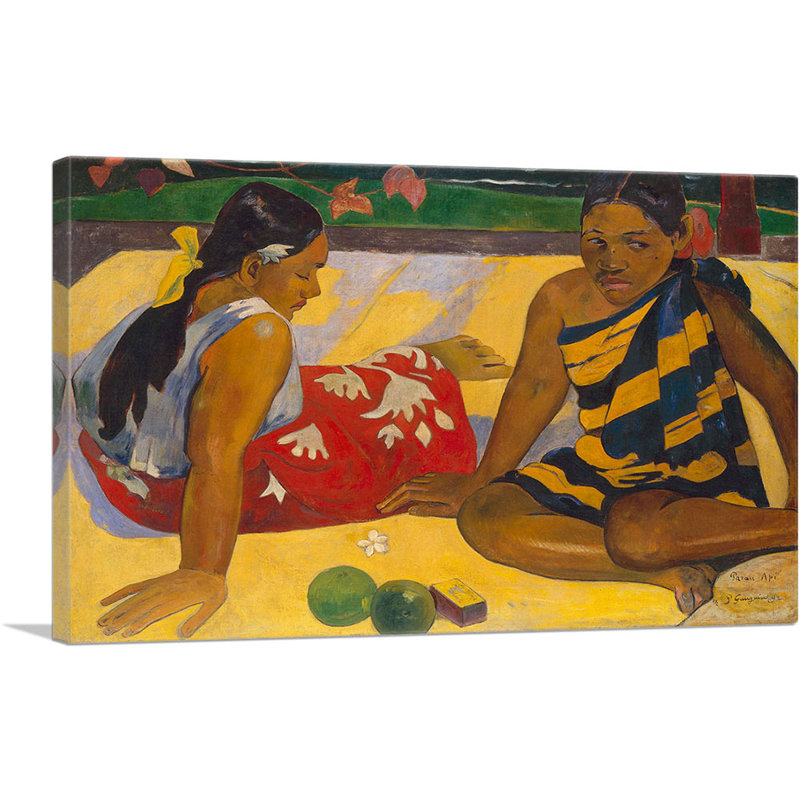 Tahitian Women On The Beach, 1891 - impression, H 26 po x l 40 po x P 0,75 po
