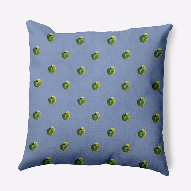 Floral Polyester Throw Pillow, 16"H x 16"W, Square