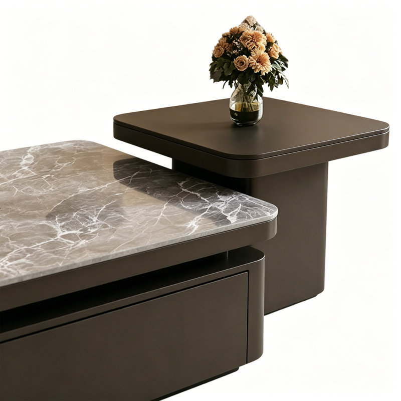 Campanella, Noir/gris, H 14,56 po x L 31,49 po x l 31,49 po, Noir