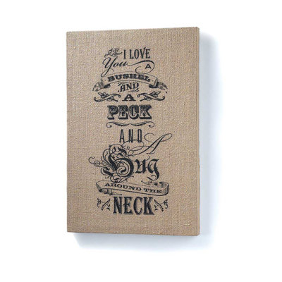Wall Decor Bushel And A Peck Jute 12" x 18"