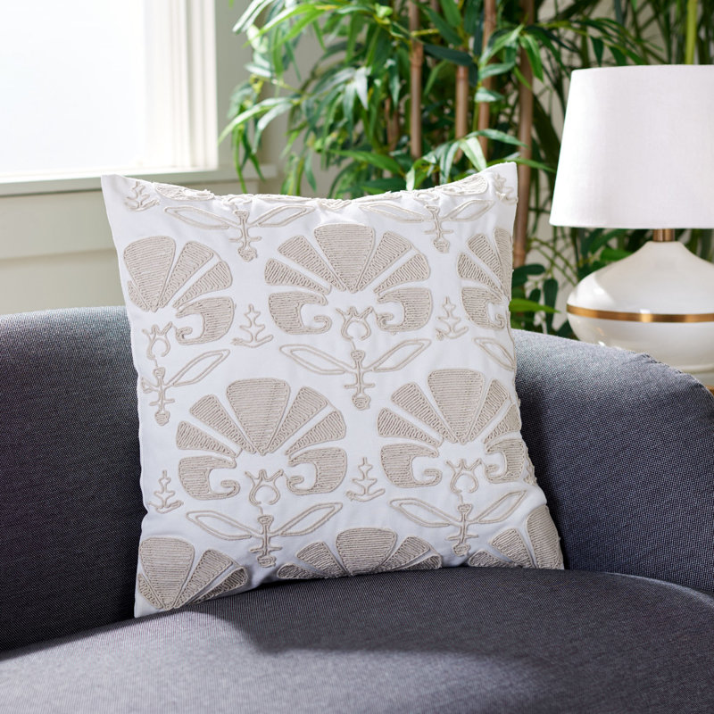Tassels Cotton Reversible Throw Pillow