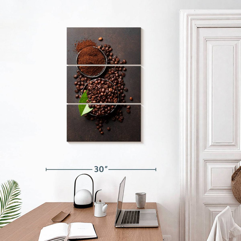 Yarlin Coffee Beans And Grounds, 32" H x 20" W