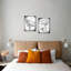 2 Piece Wrapped Canvas Wall Art